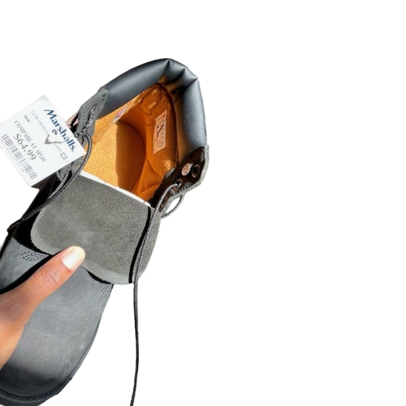 Timberland Premium 6 Inch Waterproof Boots Color Black Nubuck Size 6.5 Juniors. - Picture 4 of 4